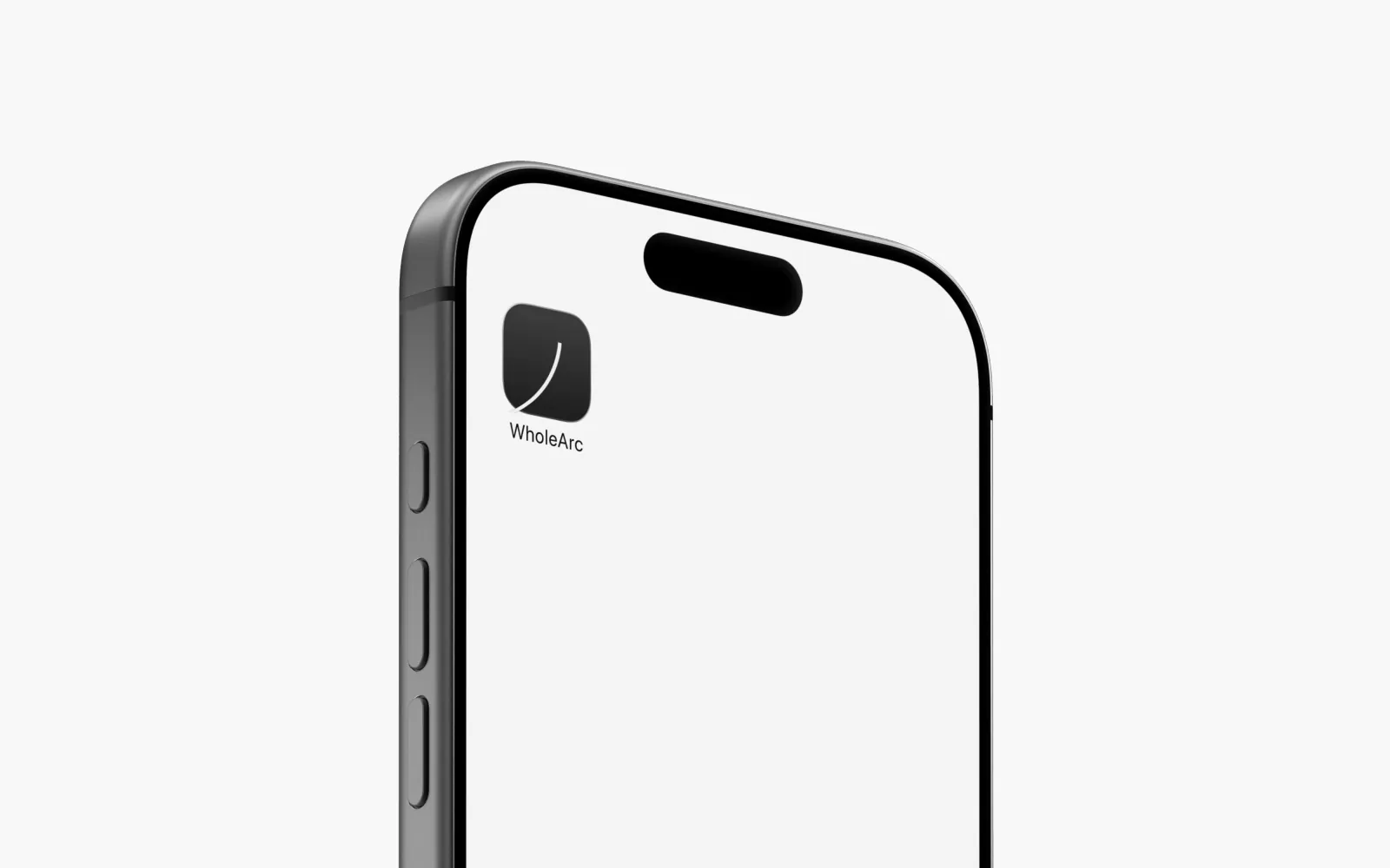 A phone showing the arc on its lock screen.