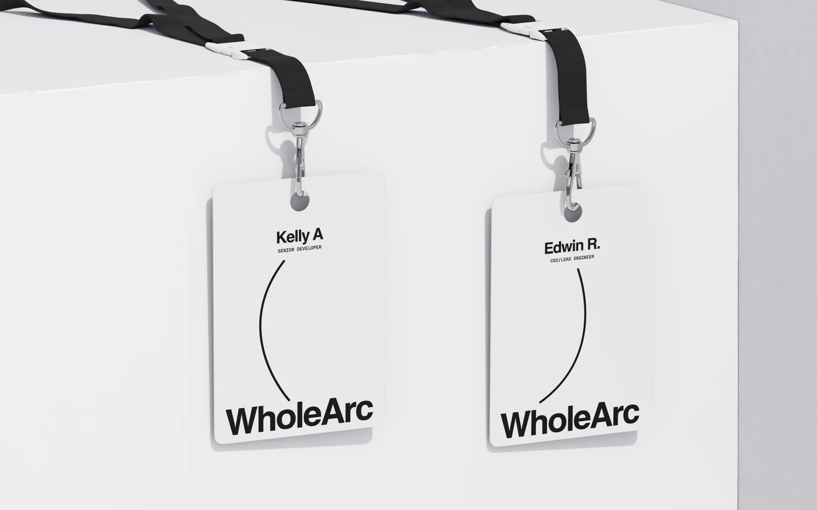 WholeArc lanyard badges.
