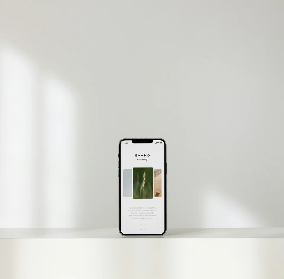 Shape — a design taking form on a phone.
